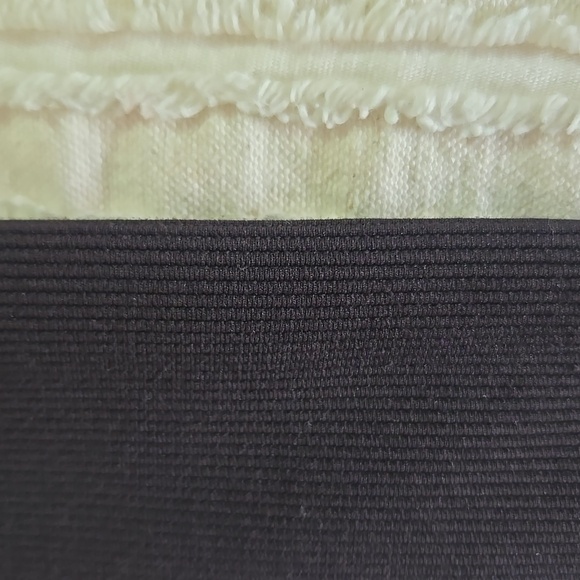 Move Theology Black Tulip Crossover Waist Leggings Side Pockets Ribbed Stretch S - Picture 12 of 16